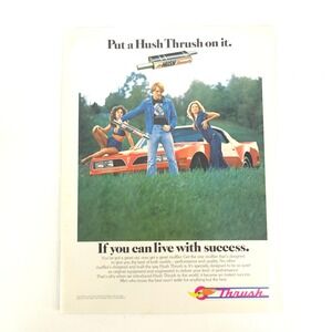 Vintage Pontiac Firebird Print Ad 1978 Muscle Car Thrush Promo Car Show Display